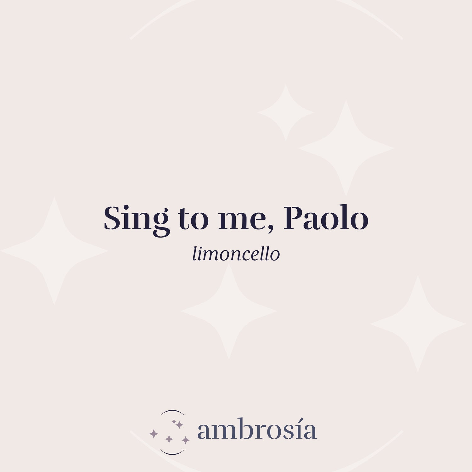 Sing to me, Paolo